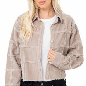 STOOSH corduroy patch jacket